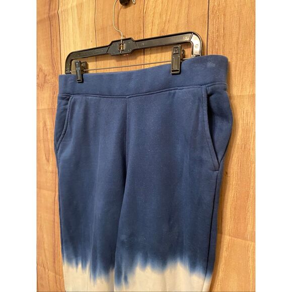 Lands’ End Small 6/8 seriously sweats joggers sweat pants blue tie dye women’s - Picture 4 of 9